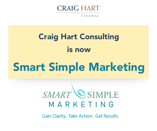 Craig Hart Consulting is now Smart Simple Marketing